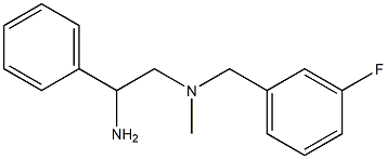 (2-amino-2-phenylethyl)[(3-fluorophenyl)methyl]methylamine Structure