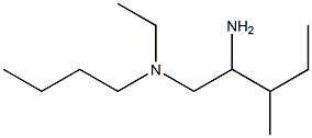 (2-amino-3-methylpentyl)(butyl)ethylamine Structure