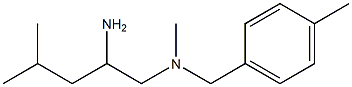 (2-amino-4-methylpentyl)(methyl)[(4-methylphenyl)methyl]amine Structure