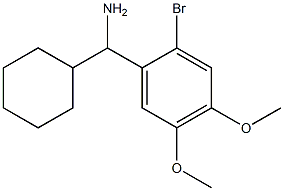 (2-bromo-4,5-dimethoxyphenyl)(cyclohexyl)methanamine 구조식 이미지