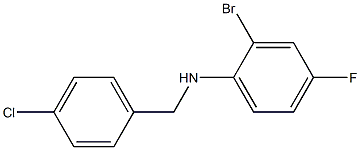 (2-bromo-4-fluorophenyl)(4-chlorophenyl)methylamine 구조식 이미지