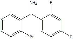 (2-bromophenyl)(2,4-difluorophenyl)methanamine Structure