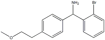 (2-bromophenyl)[4-(2-methoxyethyl)phenyl]methanamine 구조식 이미지