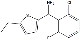 (2-chloro-6-fluorophenyl)(5-ethylthiophen-2-yl)methanamine Structure