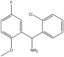 (2-chlorophenyl)(5-fluoro-2-methoxyphenyl)methanamine 구조식 이미지