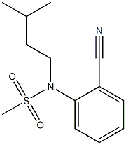 (2-cyanophenyl)-N-(3-methylbutyl)methanesulfonamide Structure