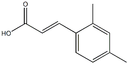 (2E)-3-(2,4-dimethylphenyl)prop-2-enoic acid Structure