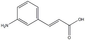 (2E)-3-(3-aminophenyl)prop-2-enoic acid 구조식 이미지