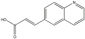 (2E)-3-quinolin-6-ylacrylic acid Structure