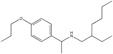 (2-ethylhexyl)[1-(4-propoxyphenyl)ethyl]amine Structure