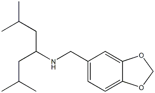 (2H-1,3-benzodioxol-5-ylmethyl)(2,6-dimethylheptan-4-yl)amine 구조식 이미지