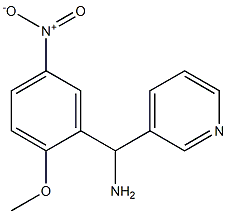 (2-methoxy-5-nitrophenyl)(pyridin-3-yl)methanamine 구조식 이미지