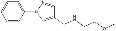 (2-methoxyethyl)[(1-phenyl-1H-pyrazol-4-yl)methyl]amine Structure