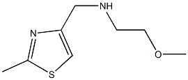 (2-methoxyethyl)[(2-methyl-1,3-thiazol-4-yl)methyl]amine Structure