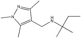 (2-methylbutan-2-yl)[(1,3,5-trimethyl-1H-pyrazol-4-yl)methyl]amine Structure