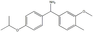 (3-methoxy-4-methylphenyl)[4-(propan-2-yloxy)phenyl]methanamine 구조식 이미지