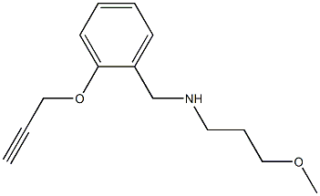 (3-methoxypropyl)({[2-(prop-2-yn-1-yloxy)phenyl]methyl})amine Structure