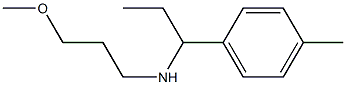 (3-methoxypropyl)[1-(4-methylphenyl)propyl]amine Structure