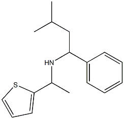 (3-methyl-1-phenylbutyl)[1-(thiophen-2-yl)ethyl]amine Structure