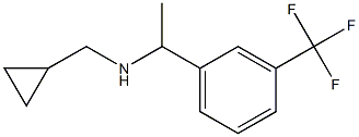 (cyclopropylmethyl)({1-[3-(trifluoromethyl)phenyl]ethyl})amine Structure