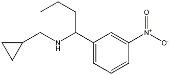 (cyclopropylmethyl)[1-(3-nitrophenyl)butyl]amine Structure