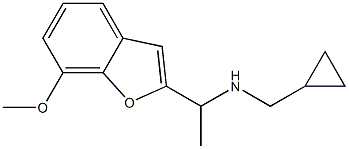 (cyclopropylmethyl)[1-(7-methoxy-1-benzofuran-2-yl)ethyl]amine Structure