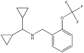 (dicyclopropylmethyl)({[2-(trifluoromethoxy)phenyl]methyl})amine Structure