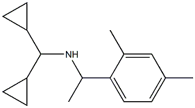 (dicyclopropylmethyl)[1-(2,4-dimethylphenyl)ethyl]amine Structure