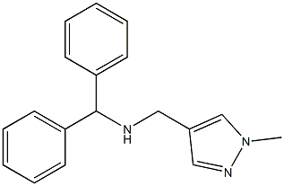 (diphenylmethyl)[(1-methyl-1H-pyrazol-4-yl)methyl]amine Structure