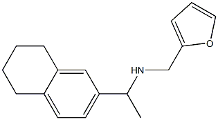 (furan-2-ylmethyl)[1-(5,6,7,8-tetrahydronaphthalen-2-yl)ethyl]amine Structure