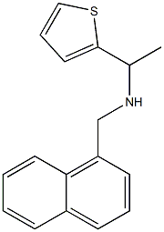 (naphthalen-1-ylmethyl)[1-(thiophen-2-yl)ethyl]amine Structure