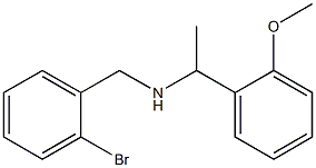 [(2-bromophenyl)methyl][1-(2-methoxyphenyl)ethyl]amine Structure