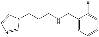 [(2-bromophenyl)methyl][3-(1H-imidazol-1-yl)propyl]amine 구조식 이미지