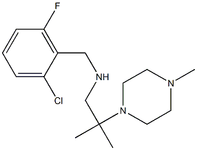 [(2-chloro-6-fluorophenyl)methyl][2-methyl-2-(4-methylpiperazin-1-yl)propyl]amine Structure