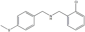 [(2-chlorophenyl)methyl]({[4-(methylsulfanyl)phenyl]methyl})amine Structure