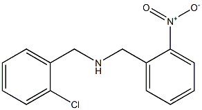 [(2-chlorophenyl)methyl][(2-nitrophenyl)methyl]amine 구조식 이미지