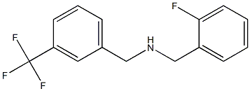 [(2-fluorophenyl)methyl]({[3-(trifluoromethyl)phenyl]methyl})amine Structure