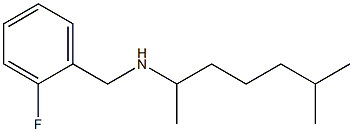 [(2-fluorophenyl)methyl](6-methylheptan-2-yl)amine Structure