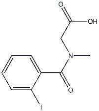 [(2-iodobenzoyl)(methyl)amino]acetic acid Structure