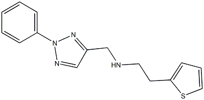 [(2-phenyl-2H-1,2,3-triazol-4-yl)methyl][2-(thiophen-2-yl)ethyl]amine Structure