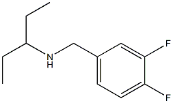 [(3,4-difluorophenyl)methyl](pentan-3-yl)amine Structure