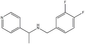 [(3,4-difluorophenyl)methyl][1-(pyridin-4-yl)ethyl]amine Structure