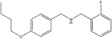 [(4-butoxyphenyl)methyl][(2-fluorophenyl)methyl]amine Structure