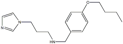 [(4-butoxyphenyl)methyl][3-(1H-imidazol-1-yl)propyl]amine Structure