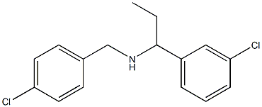 [(4-chlorophenyl)methyl][1-(3-chlorophenyl)propyl]amine 구조식 이미지