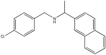 [(4-chlorophenyl)methyl][1-(naphthalen-2-yl)ethyl]amine 구조식 이미지