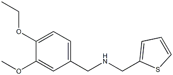 [(4-ethoxy-3-methoxyphenyl)methyl](thiophen-2-ylmethyl)amine Structure