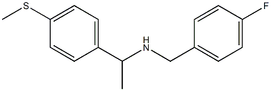 [(4-fluorophenyl)methyl]({1-[4-(methylsulfanyl)phenyl]ethyl})amine 구조식 이미지