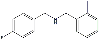 [(4-fluorophenyl)methyl][(2-methylphenyl)methyl]amine Structure