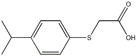 [(4-isopropylphenyl)thio]acetic acid 구조식 이미지